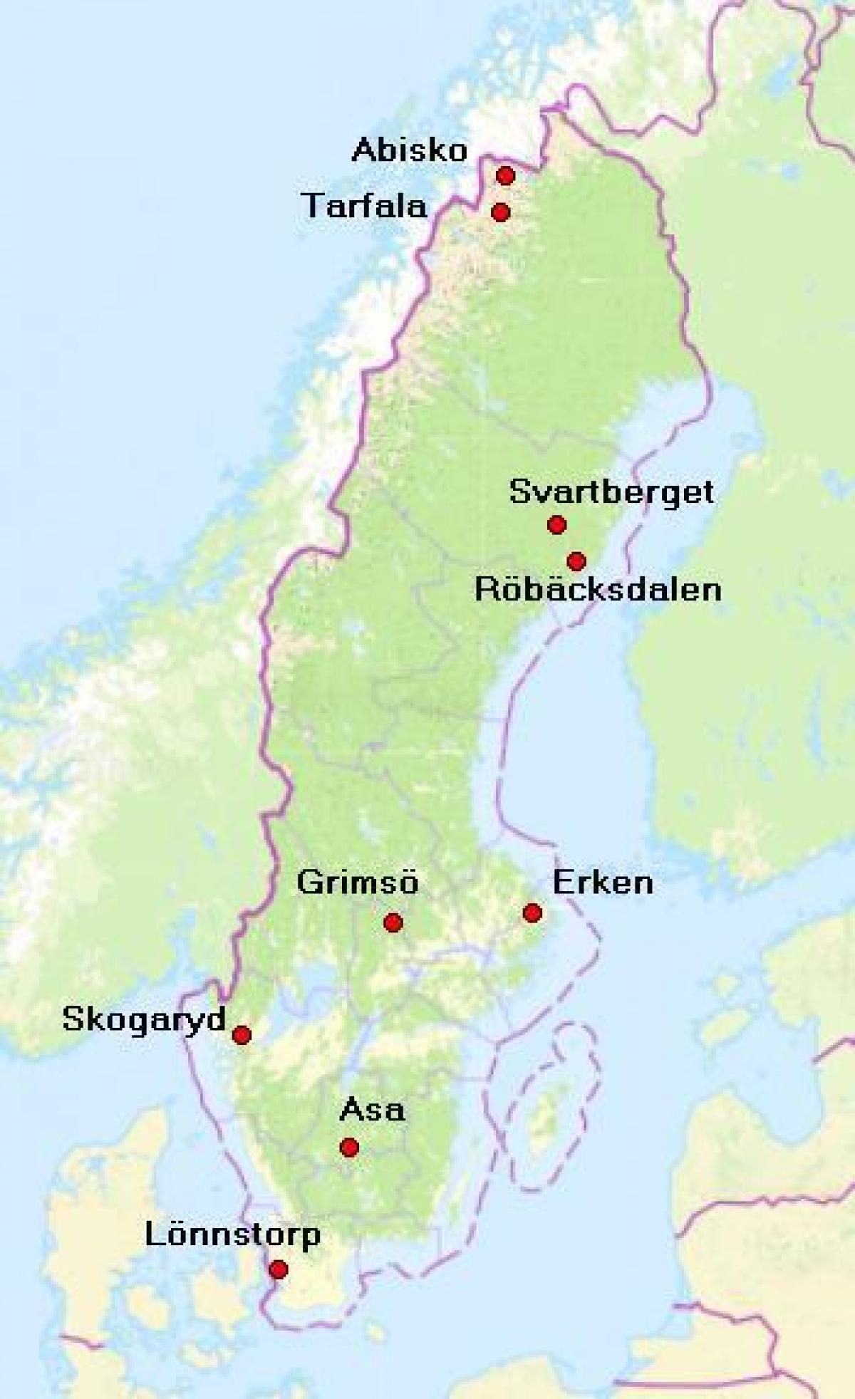 map of abisko Sweden