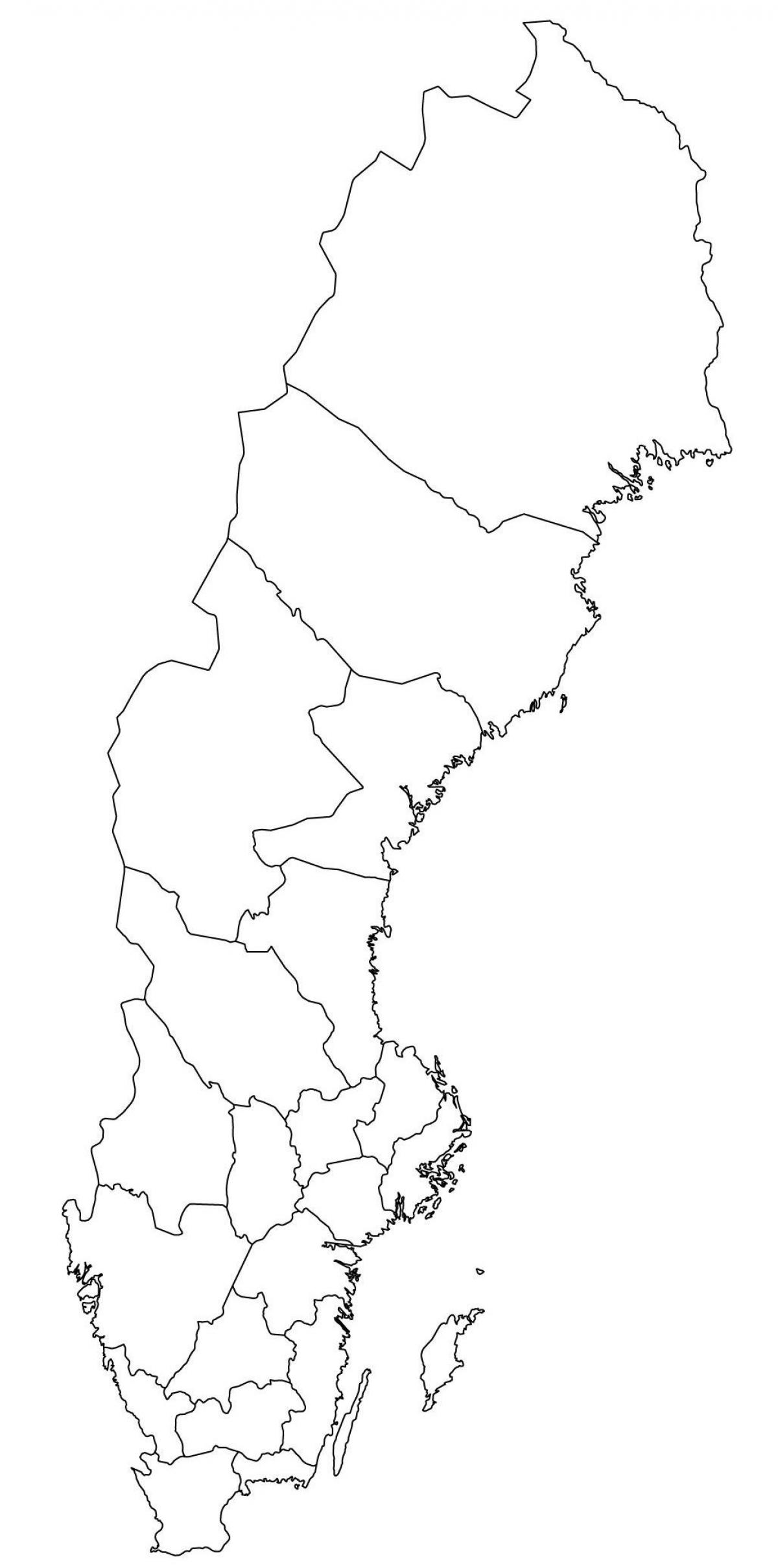 outline map of Sweden