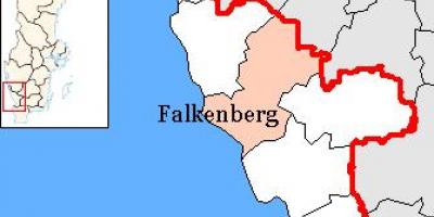 Map of Falkenberg Sweden