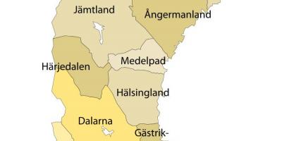 Map of Lapland Sweden
